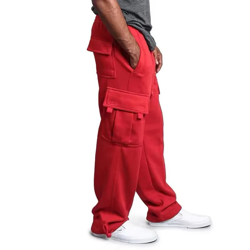 Pantalones cargo para hombre con múltiples bolsillos – estilo urbano