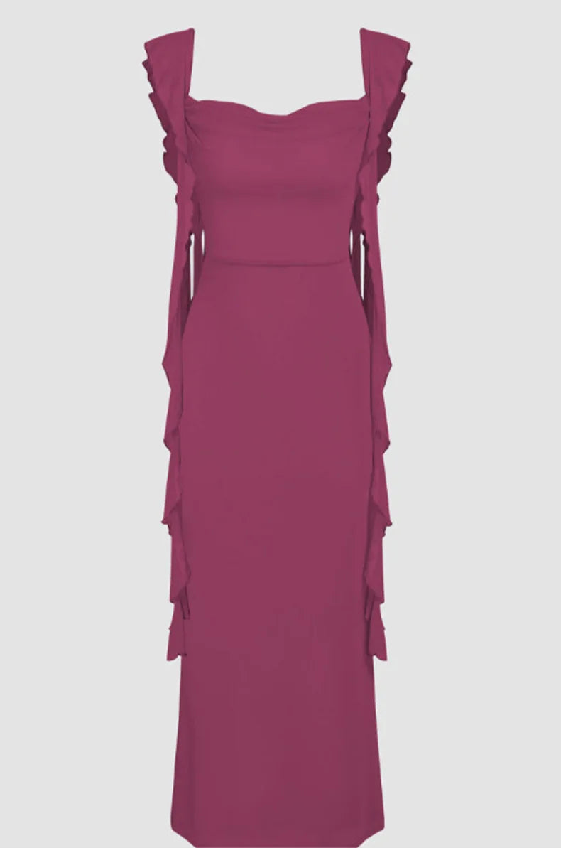 Vestido de verano con espalda descubierta