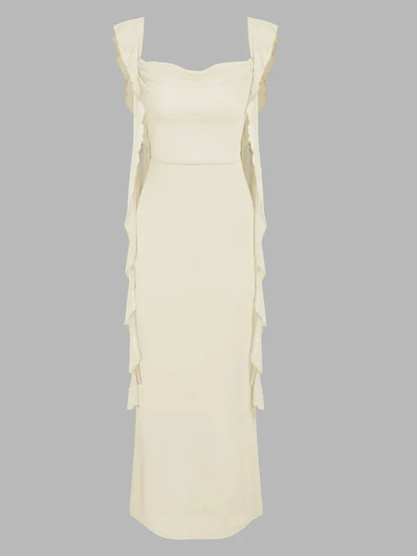 Vestido de verano con espalda descubierta