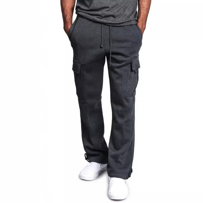 Pantalones cargo para hombre con múltiples bolsillos – estilo urbano