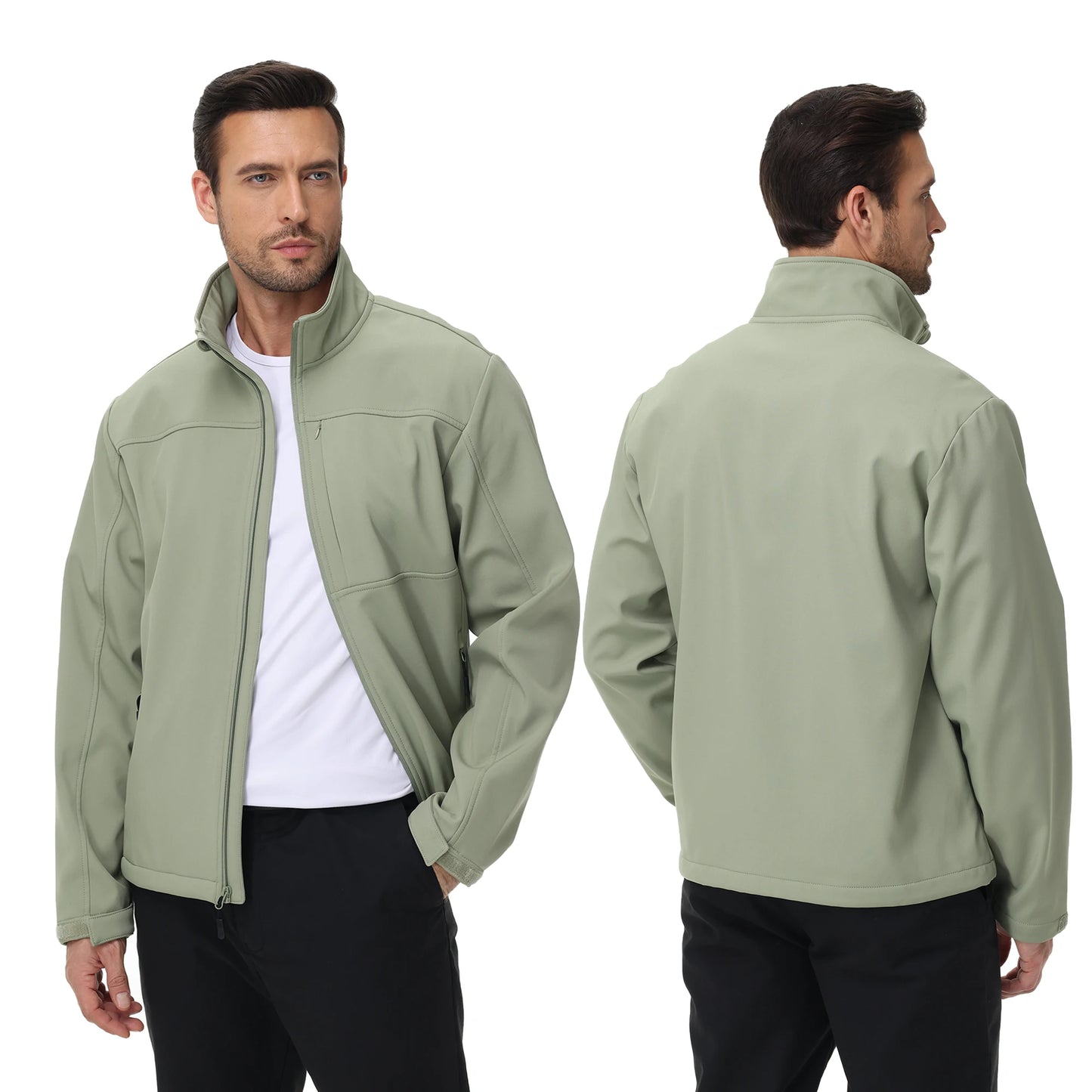 Chaqueta casual de negocios para hombre – cortaviento e impermeable