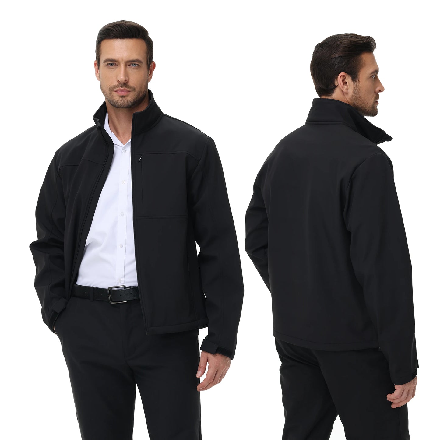 Chaqueta casual de negocios para hombre – cortaviento e impermeable