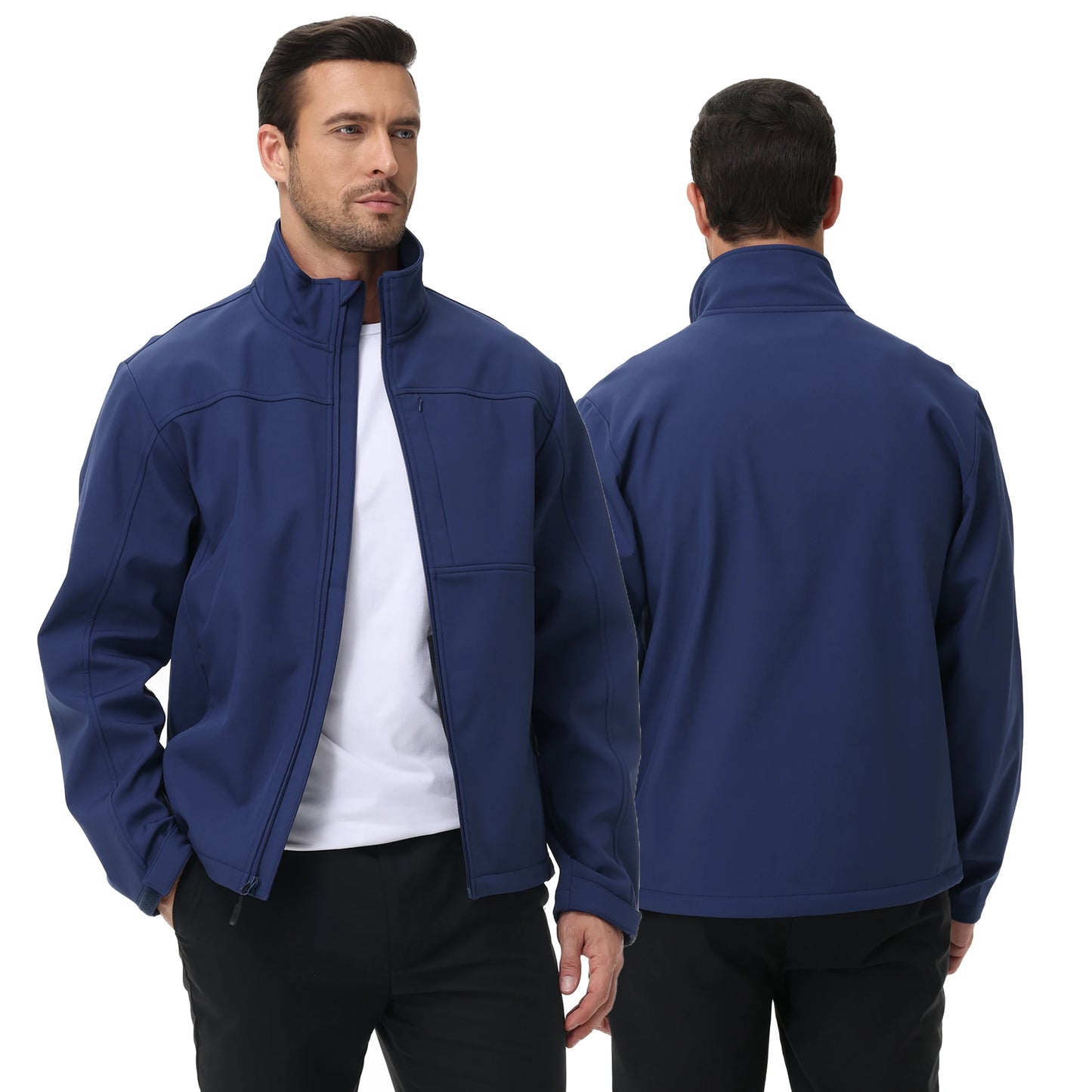 Chaqueta casual de negocios para hombre – cortaviento e impermeable
