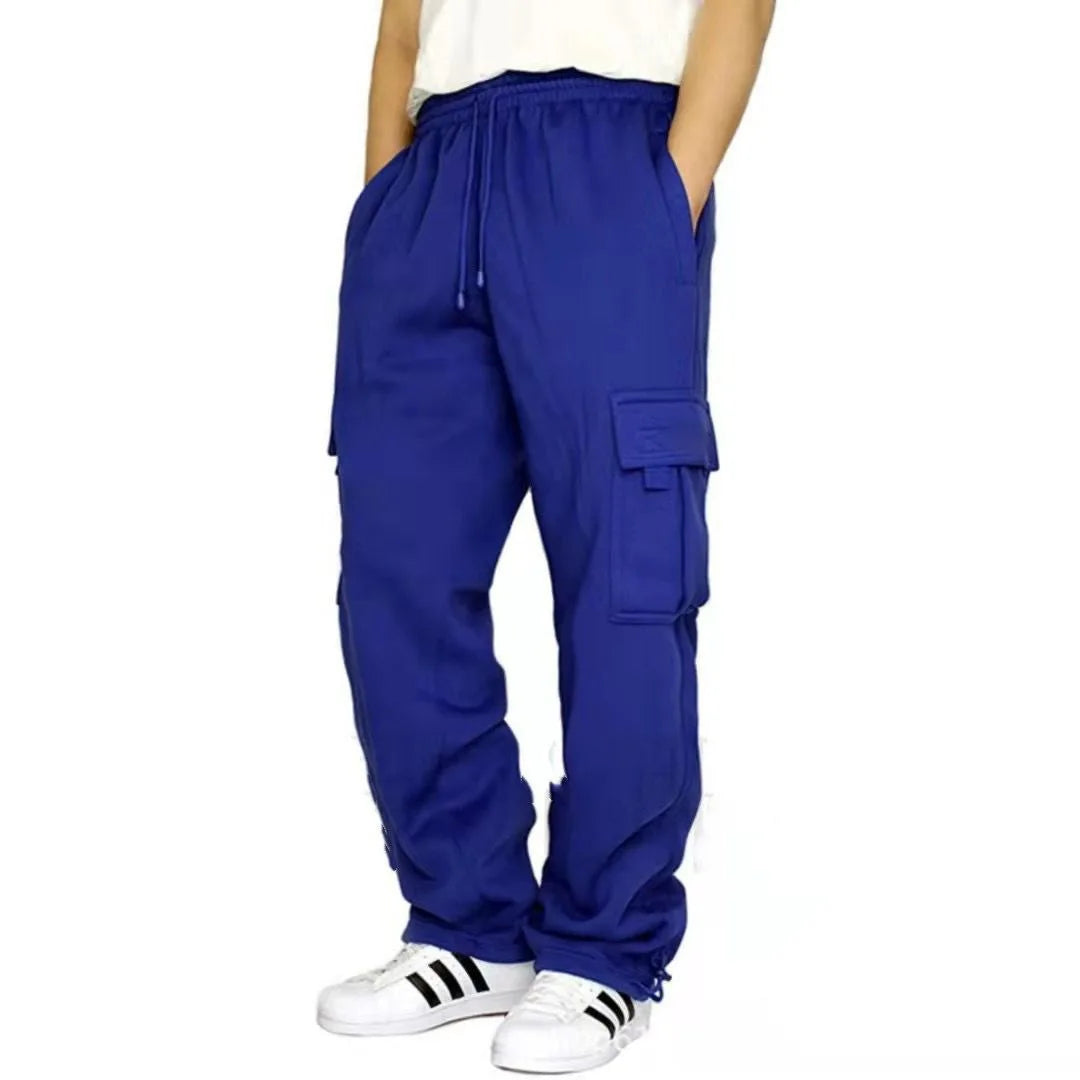 Pantalones cargo para hombre con múltiples bolsillos – estilo urbano