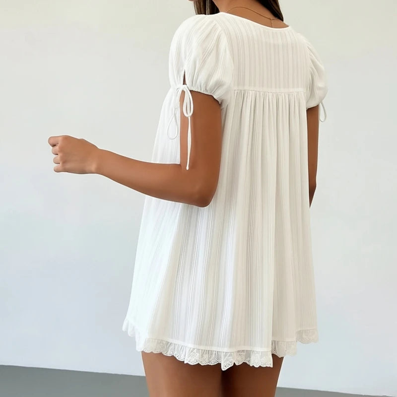 Blusa con escote cuadrado