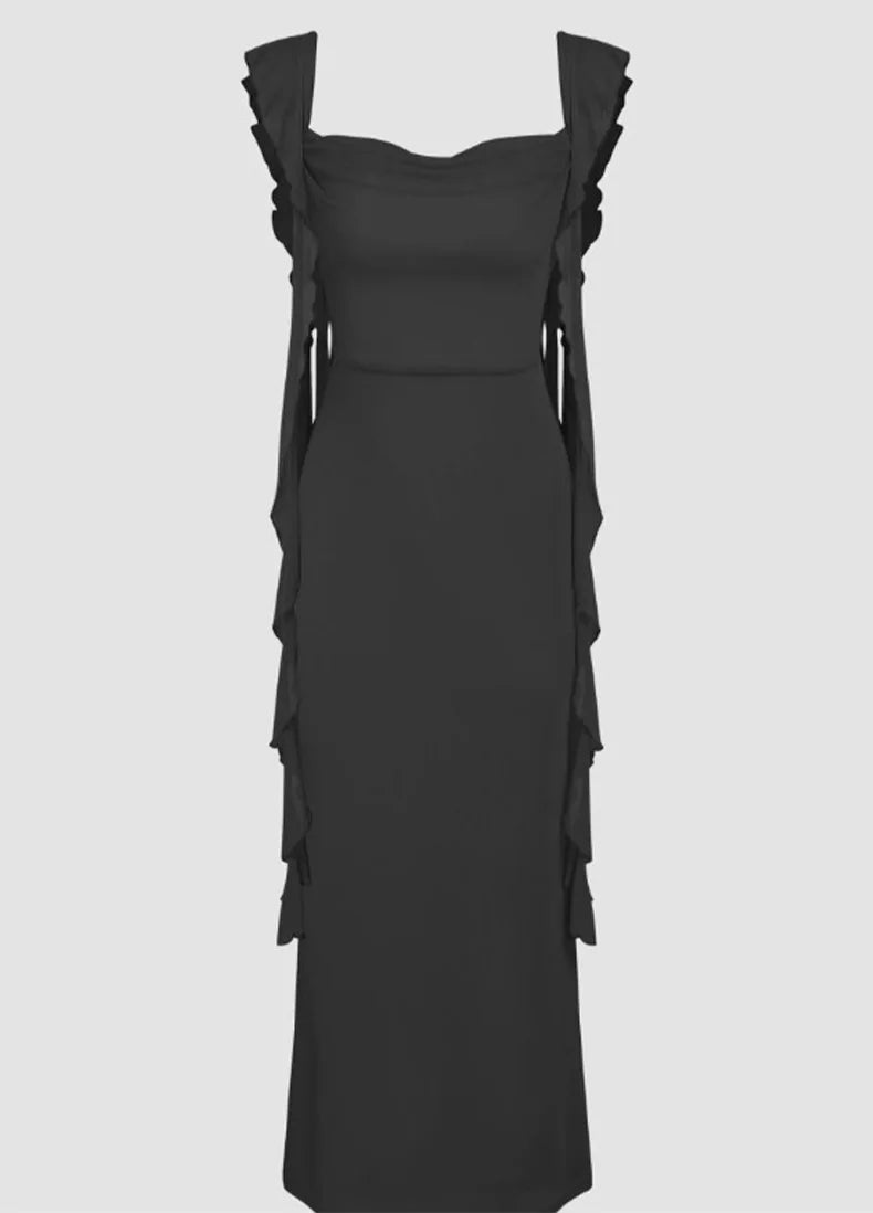 Vestido de verano con espalda descubierta