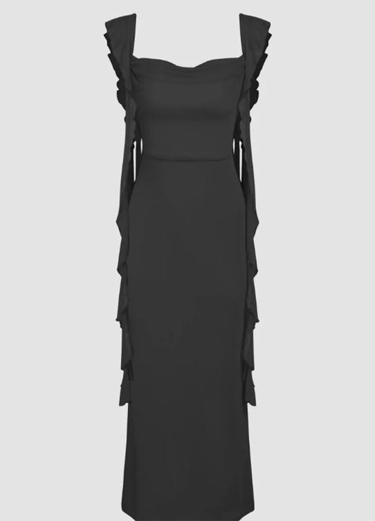 Vestido de verano con espalda descubierta