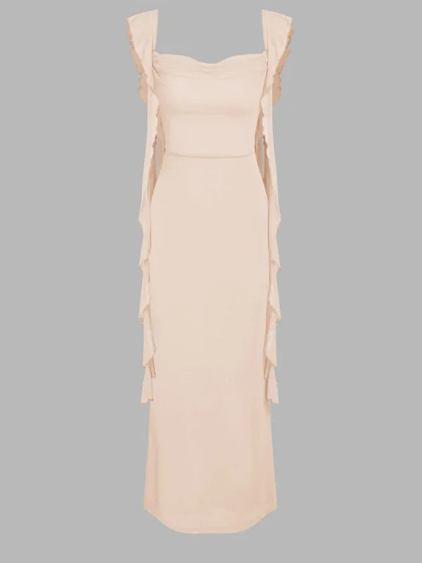 Vestido de verano con espalda descubierta
