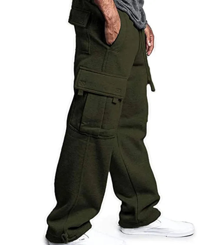 Pantalones cargo para hombre con múltiples bolsillos – estilo urbano