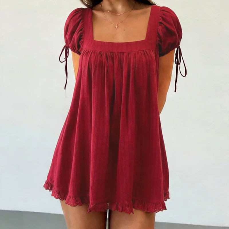 Blusa con escote cuadrado