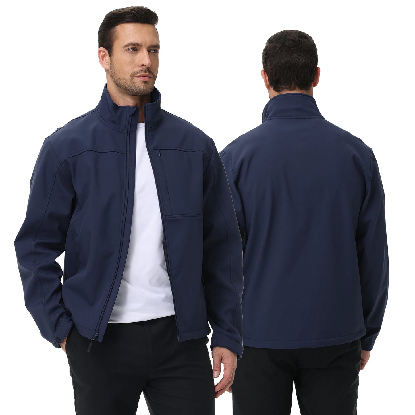 Chaqueta casual de negocios para hombre – cortaviento e impermeable
