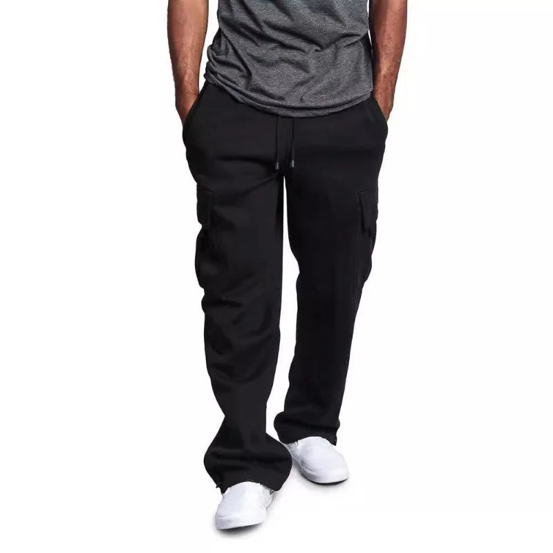Pantalones cargo para hombre con múltiples bolsillos – estilo urbano
