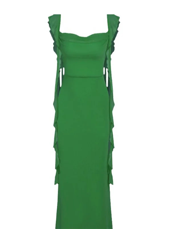 Vestido de verano con espalda descubierta