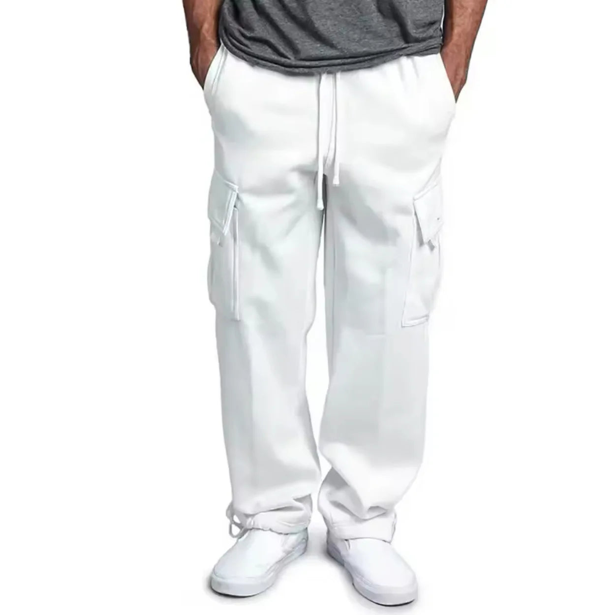 Pantalones cargo para hombre con múltiples bolsillos – estilo urbano