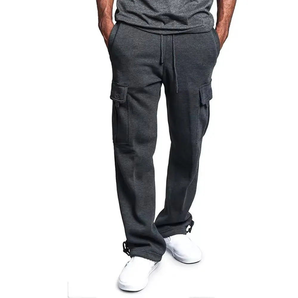 Pantalones cargo para hombre con múltiples bolsillos – estilo urbano