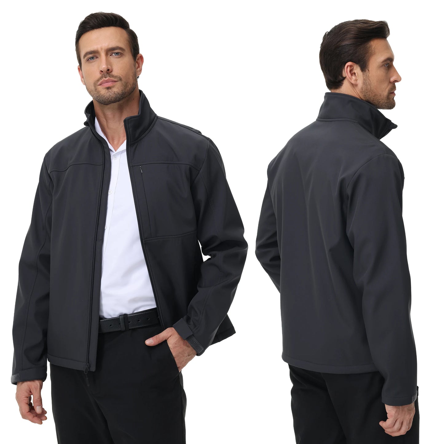 Chaqueta casual de negocios para hombre – cortaviento e impermeable