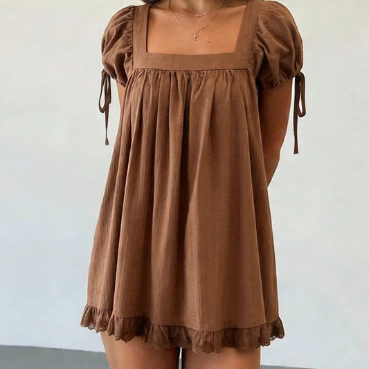 Blusa con escote cuadrado