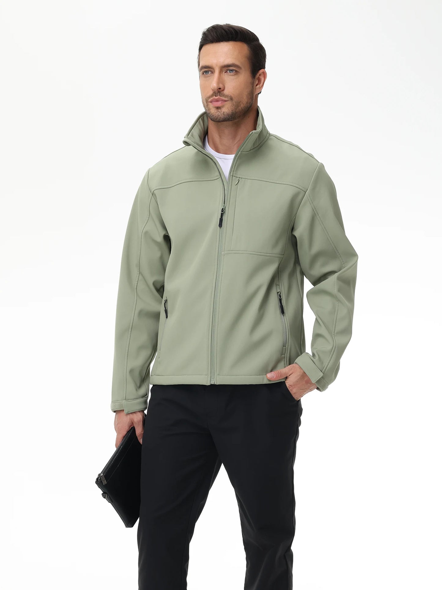 Chaqueta casual de negocios para hombre – cortaviento e impermeable
